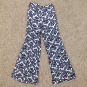 Floral flow pants